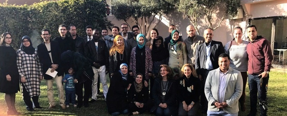 The Fondation Orient-Occident's team in the administrative center of Rabat