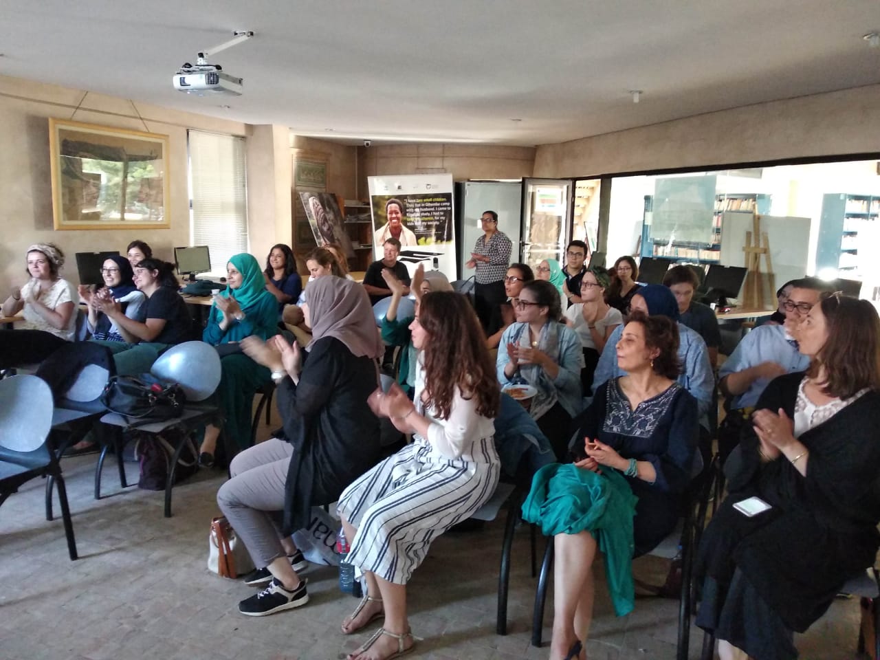 Film projection followed by debate with EGE – Rabat University’s summers school students – Photogallery
