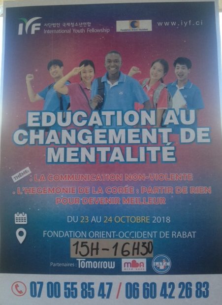 Education to the change of mentality at the Fondation Orient-Occident