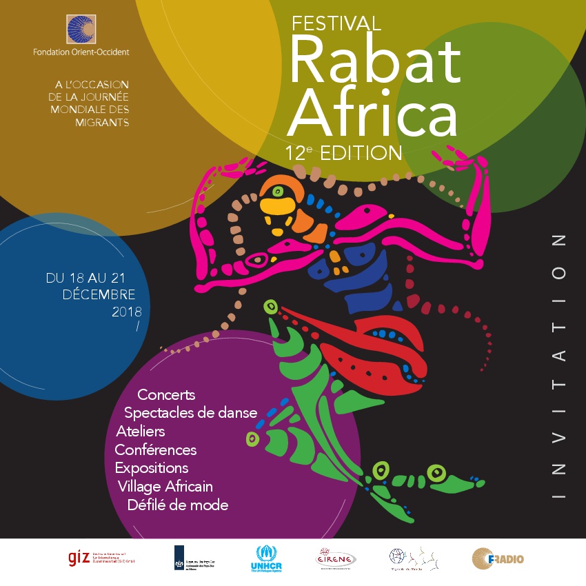 We are happy to invite you to the 12th Edition of the Festival Rabat Africa from the 18th to the 21st of December! Read the program here, and don’t forget that entry to all the events is free!