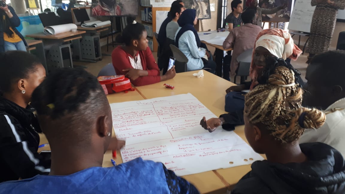 Atelier de réflexion et de sensibilisation sur l’approche du genre, du féminisme et de l’intégration des jeunes réfugiés au Maroc – 9 mars 2019