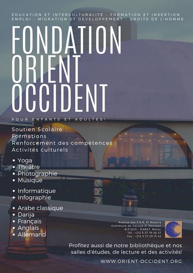 Don’t forget all the activities that the Foundation Orient-Occident organises and offers!