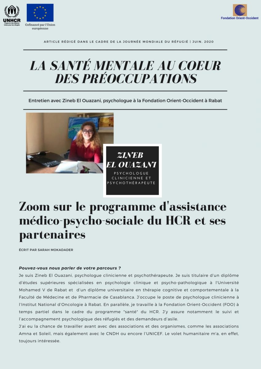 Interview with Clinical Psychologist Zineb el Ouazani – ALLO PSYFOO