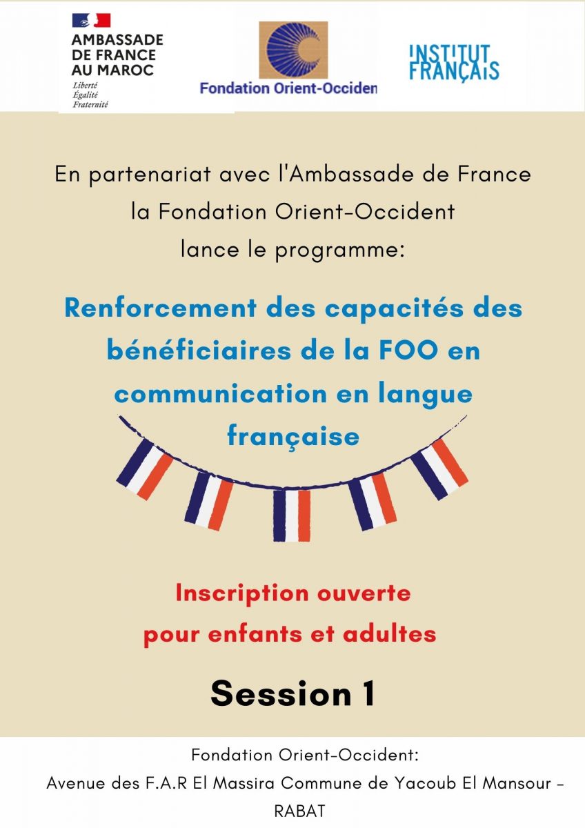 New French course at the Fondation Orient-Occident of Rabat