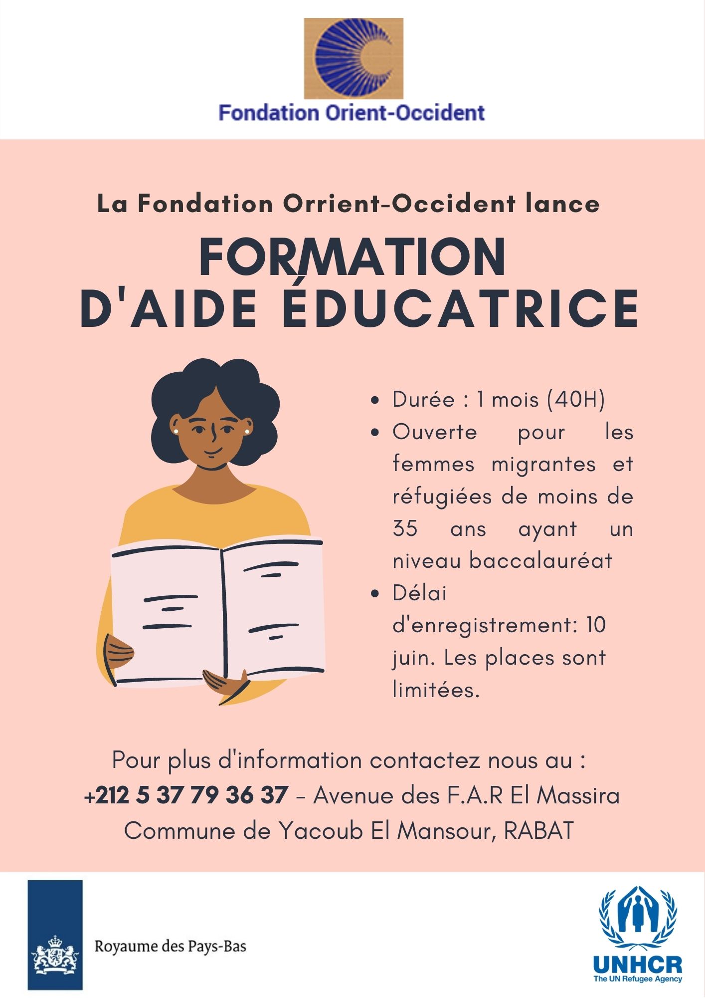 Nouvelle formation d’aide-éducatrice à la Fondation Orient-Occident de Rabat