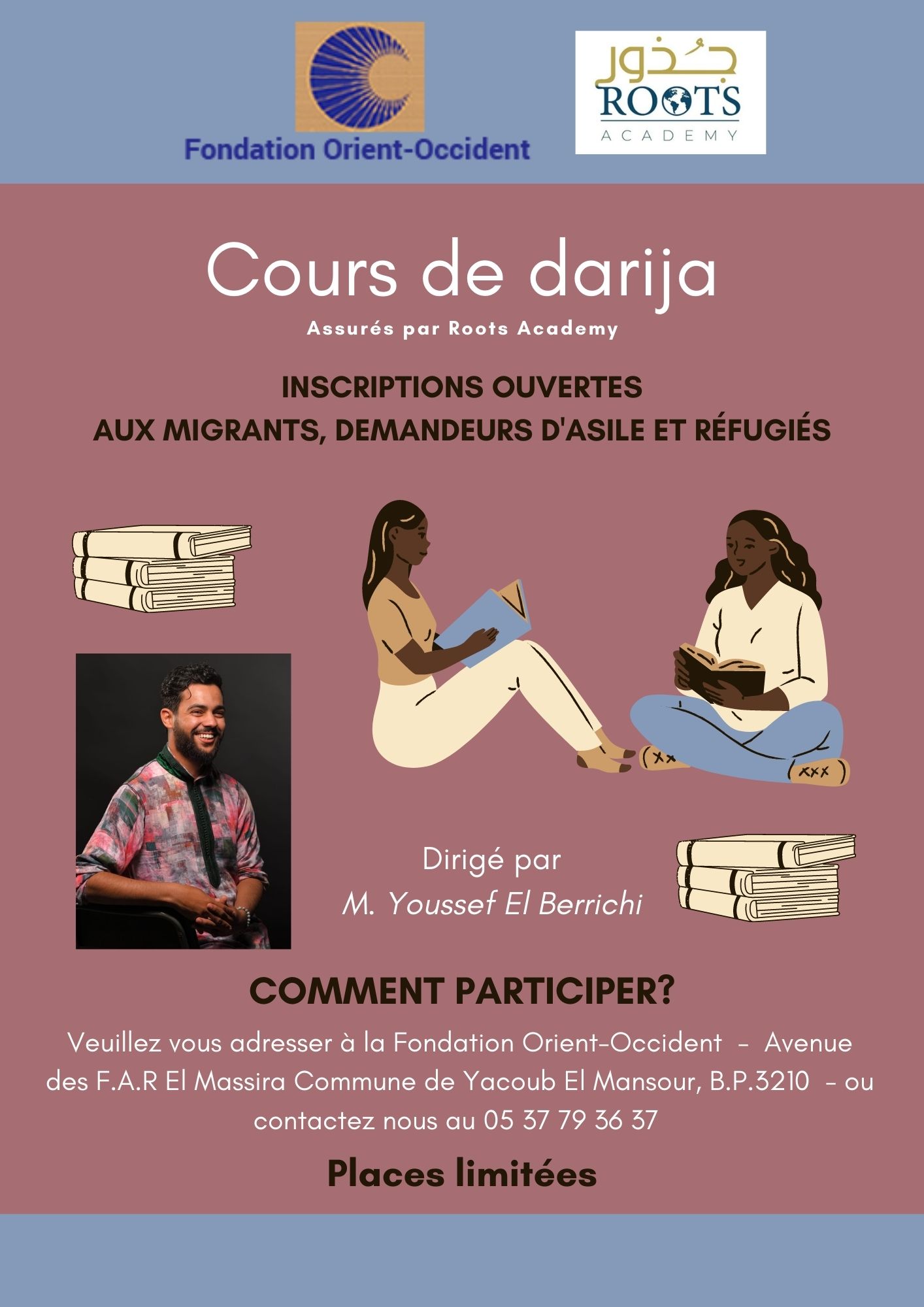 Cours de Darija à la Fondation Orient-Occident de Rabat