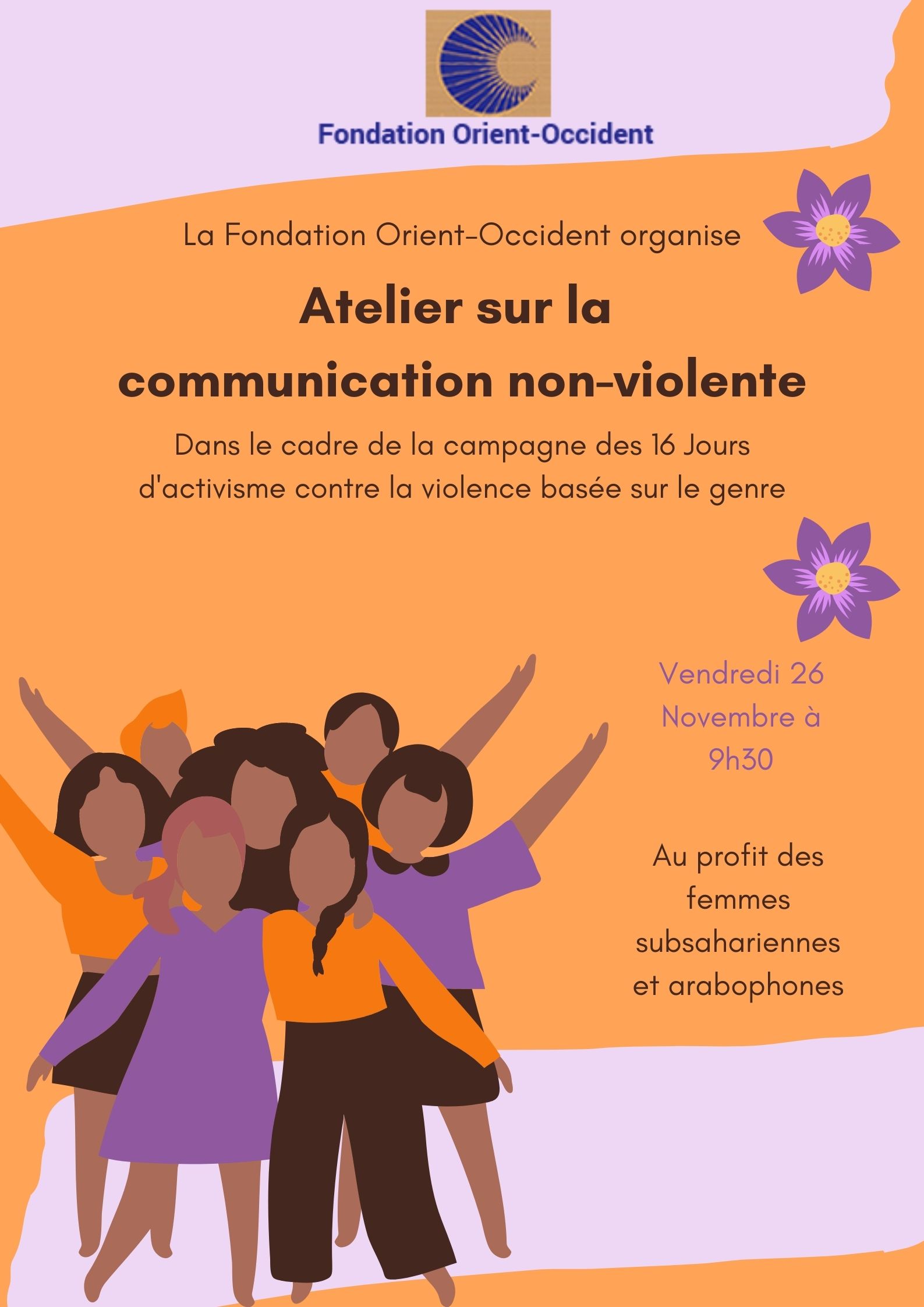 #16daysofactivism – Workshops and activities at the Fondation Orient-Occident