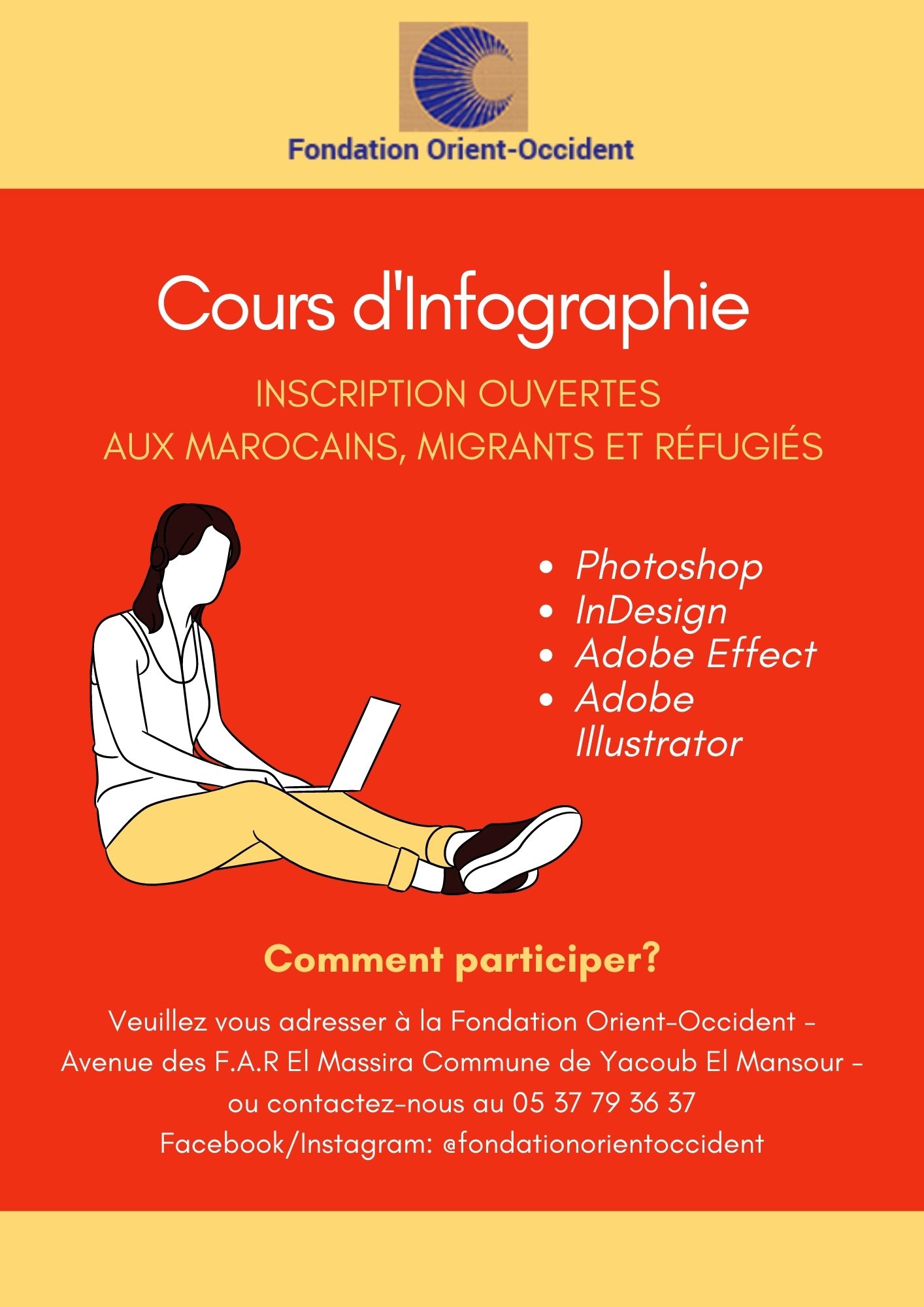 Infographics course at the Fondation Orient-Occident of Rabat