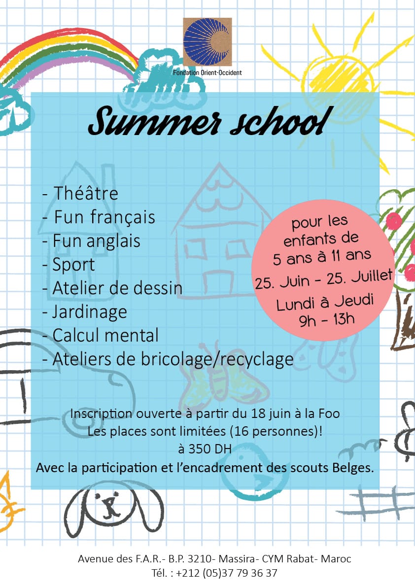 Summer School at the Fondation Orient-Occident – Planning and timetable