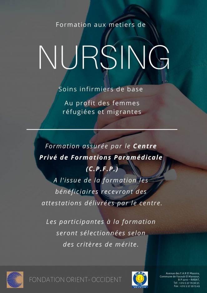 Nursing training for migrant and refugee women