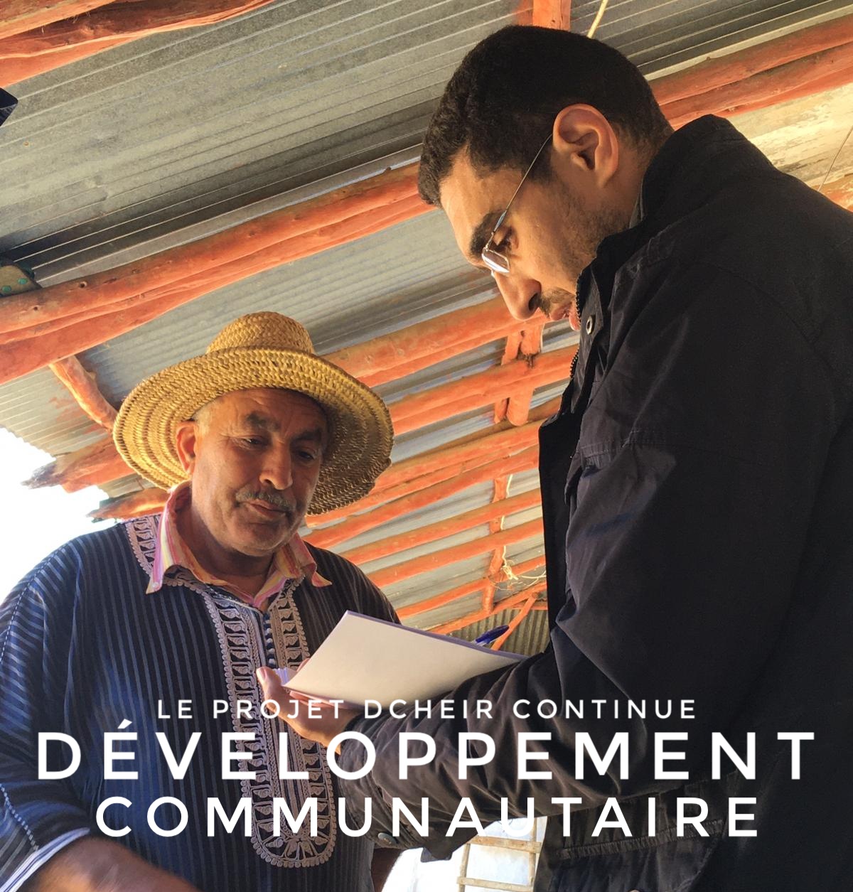 Développement Communautaire – Le projet Dcheir continue