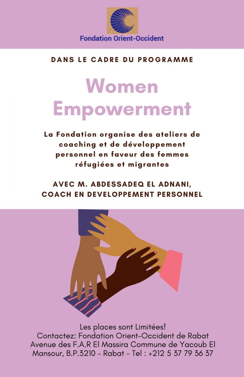 Women empowerment and personal development workshops at the Fondation Orient-Occident of Rabat